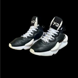 Men’s adidas Y-3 Yohji Yamamoto Black White Kaiwa Sneakers size 8.5